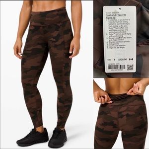 Lululemon fast and free leggings. Size 6 NOT 4